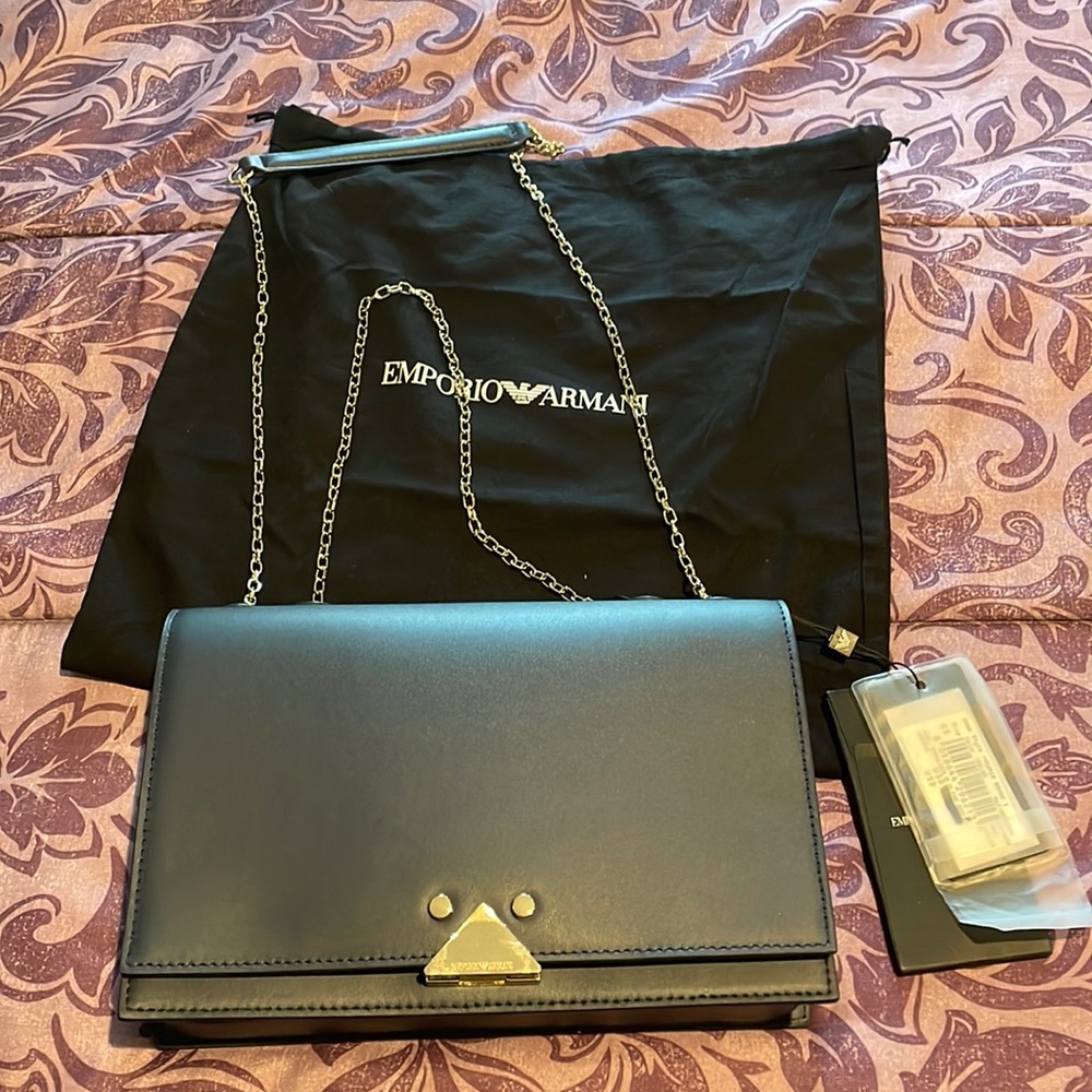 Emporio Armani navy handbag